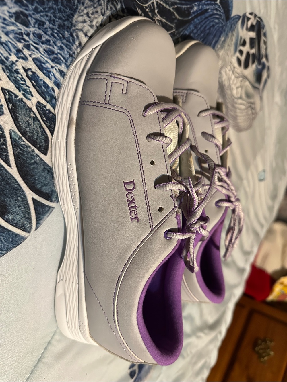 Dexter Women’s Light Lavender Athletic Golf Shoes with Purple Trim